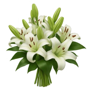 Bouquet of lilies sticker