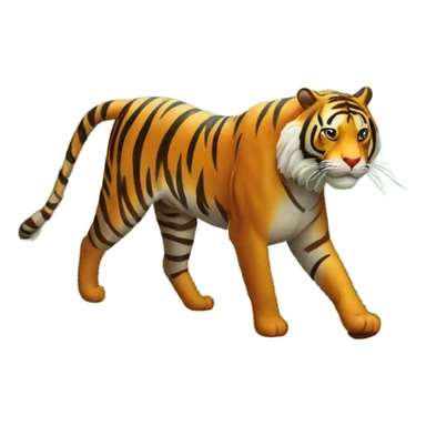 Tiger walking in the forest sticker