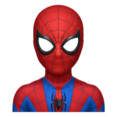spiderman with a mask sticker