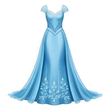 Elsa’s dress sticker