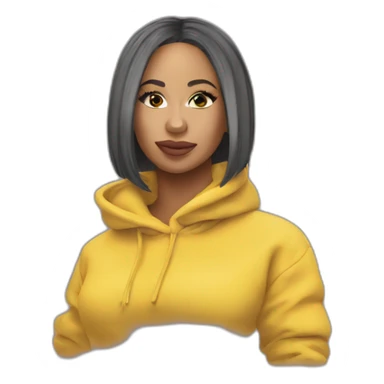 Bodak yellow sticker