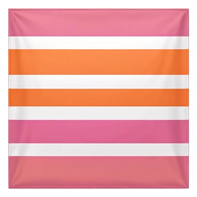 pride flag emoji with seven horizontal stripes: dark orange, orange, light orange, white, pink, dusty pink, and dark rose. sticker