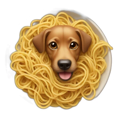 Dog snake spaghetti sticker