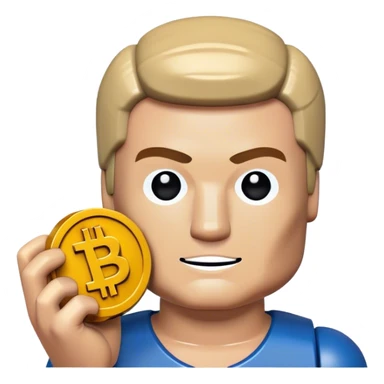 hackeur lego homme bitcoin sticker