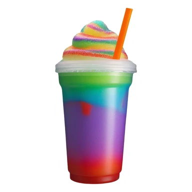 rainbow slurpee sticker