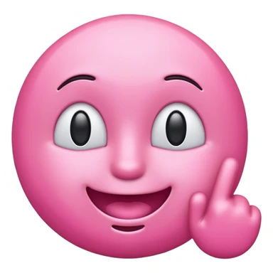 cute pink “A” emoji sticker