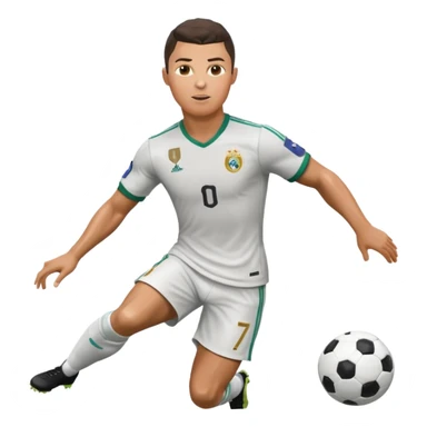 Cristiano Ronaldo futbol oynuyor sticker