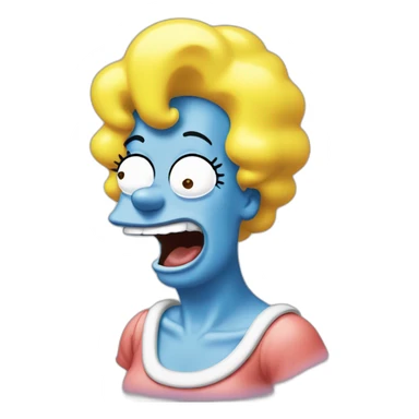 marge-simpsons-laughting sticker