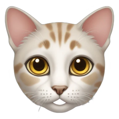 beautiful cat with big eyes sticker