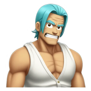 Franky One Piece Pose sticker