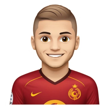 Mauro icardi Galatasaray formasıyla gol sevinci yapıyor sticker