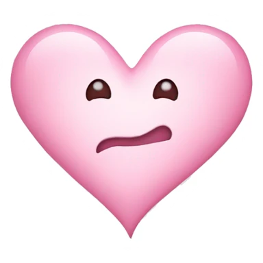 Light pinkheart sticker