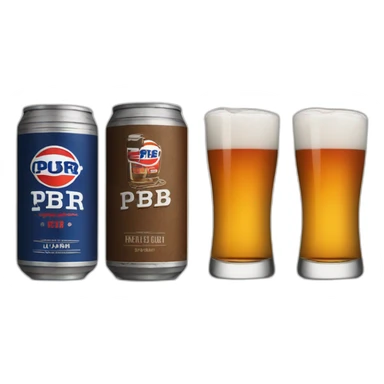 pbr tallboy and whiskey shot sticker