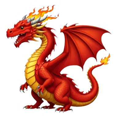 Red dragon sticker