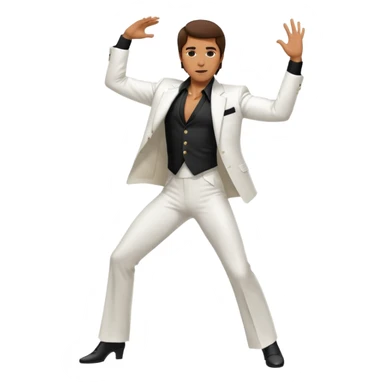 man dancing in Saturday Night Fever pose sticker