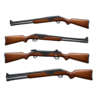 hyper realistic rendition of a shotgun sticker