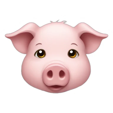 A pig who play on a computer sticker