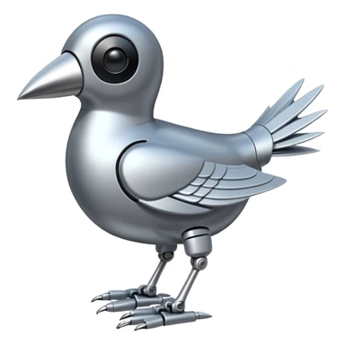 robotic bird sticker