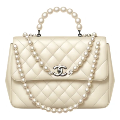 chanel pearl bag sticker