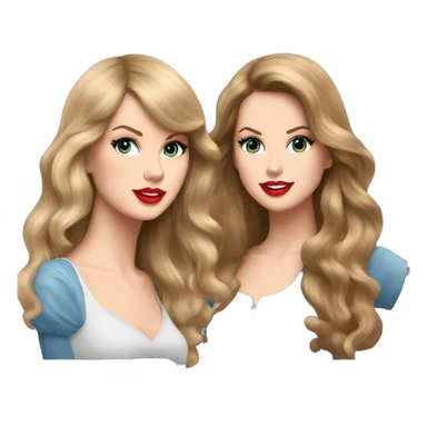 taylor swift and lana del rey  sticker