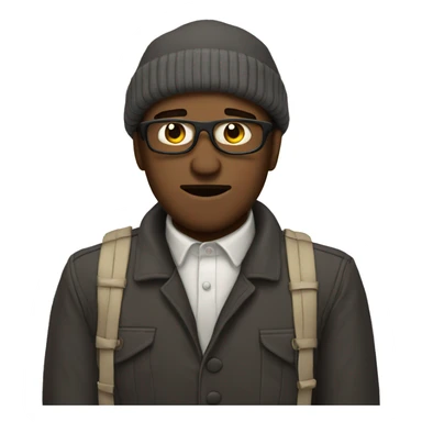 Chill guy meme with bow sticker