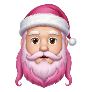 Santa with pink beard  sticker