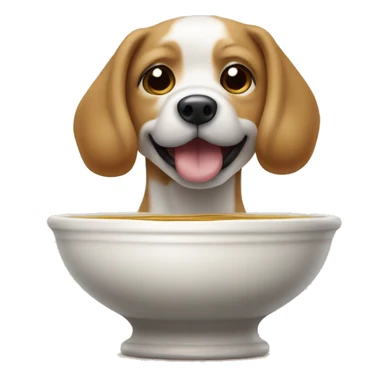 Chien qui nage dans de la compote sticker