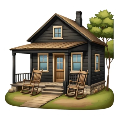 general store, rural, porch with rocking chair sticker
