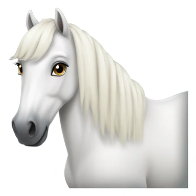 White Connemara pony  sticker