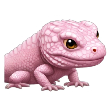 fat pink tegu lizard sticker