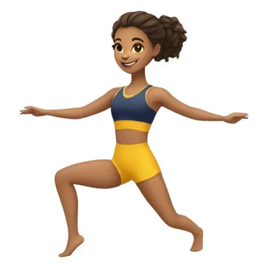 Una gimnasta sticker