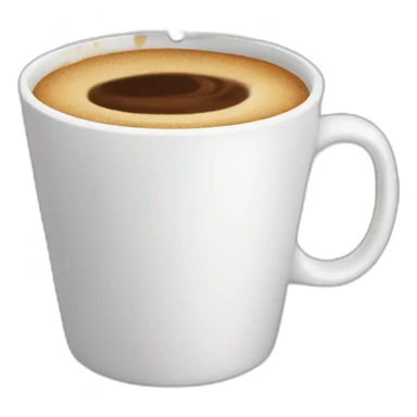 overflowing coffee cup sticker