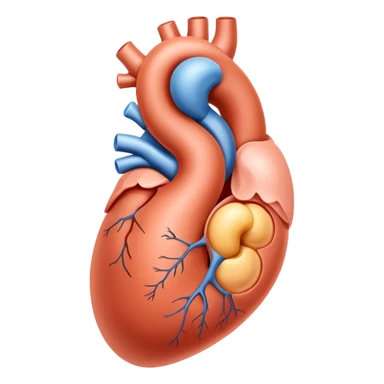 A symbolic male reproductive system, abstract medical illustration sticker