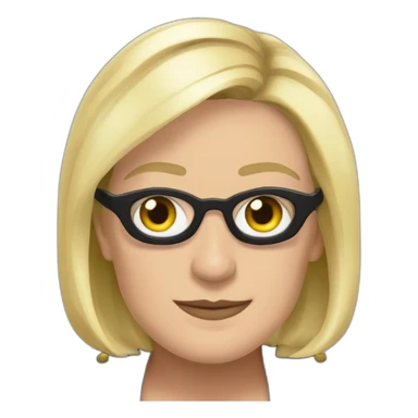 marine le pen noir sticker