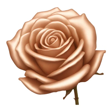 a rose gold rose sticker