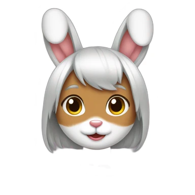 Bunny-as-hairdresser sticker
