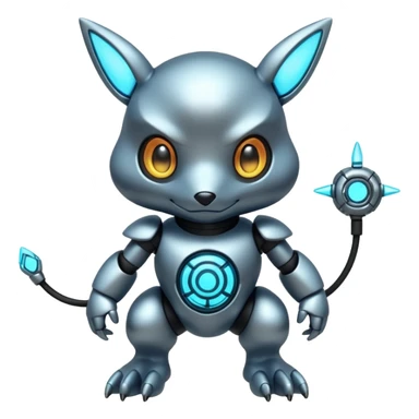 tiny cyber pokemon full body sticker