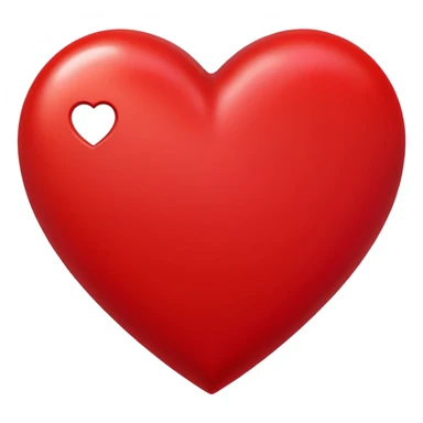 Un corazón grande rojo con la letra J en mayúscula sticker