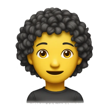 design an artist character like yellow eoji sticker