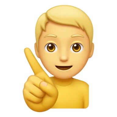 A normal emoji flipping me off sticker