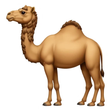 High resolution camel without fur sticker