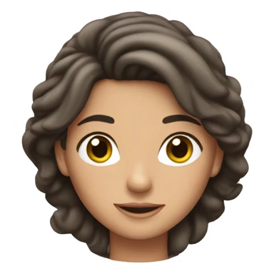 Brunette princes sticker