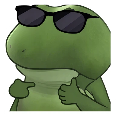 Moon wherewing sun glasses and hat sticker