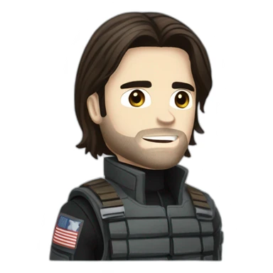 Winter soldier bucky barnes sticker