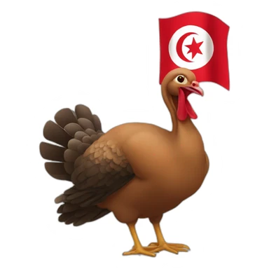 tunisia turkey sticker