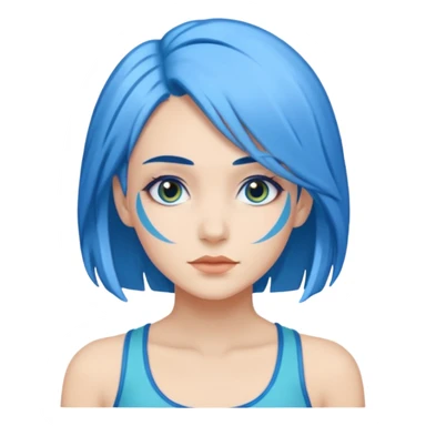 Lady aqua fit sticker
