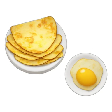 Tortilla de patatas con cebolla española sticker