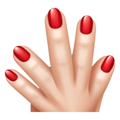 red french tip nail sticker