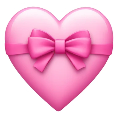 pink heart with bow sticker