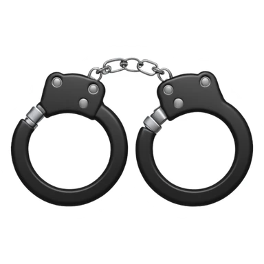 Fuzzy handcuffs sticker